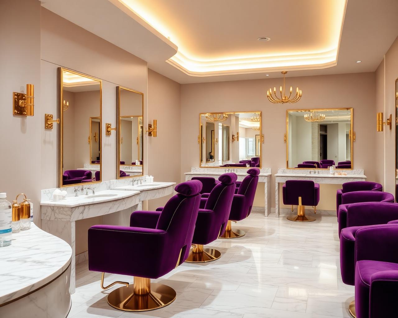 Luxurious salon interior
